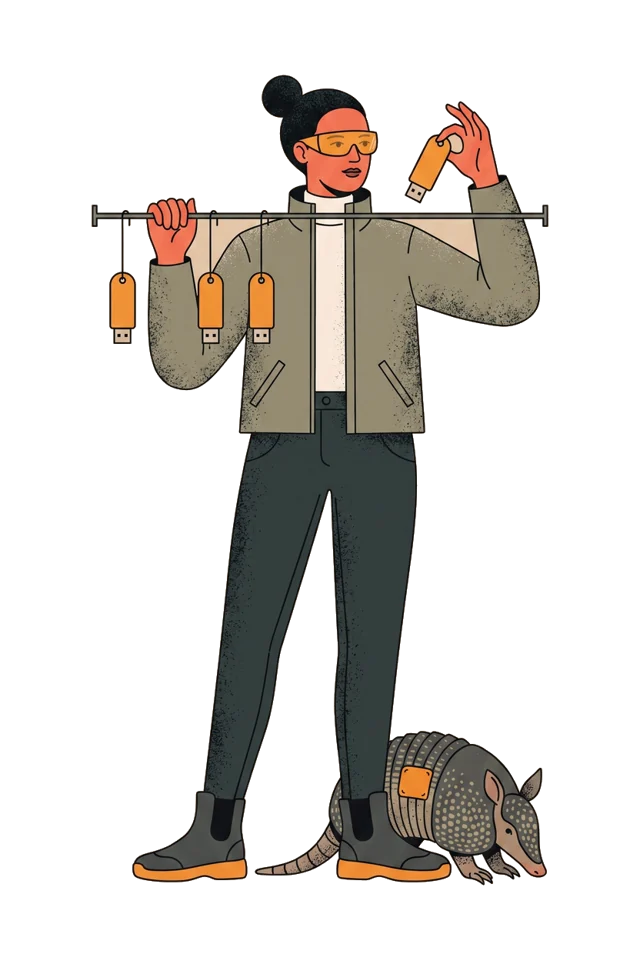 Die Schlüsselmeisterin, Illustration aus dem Studio-Ensemble